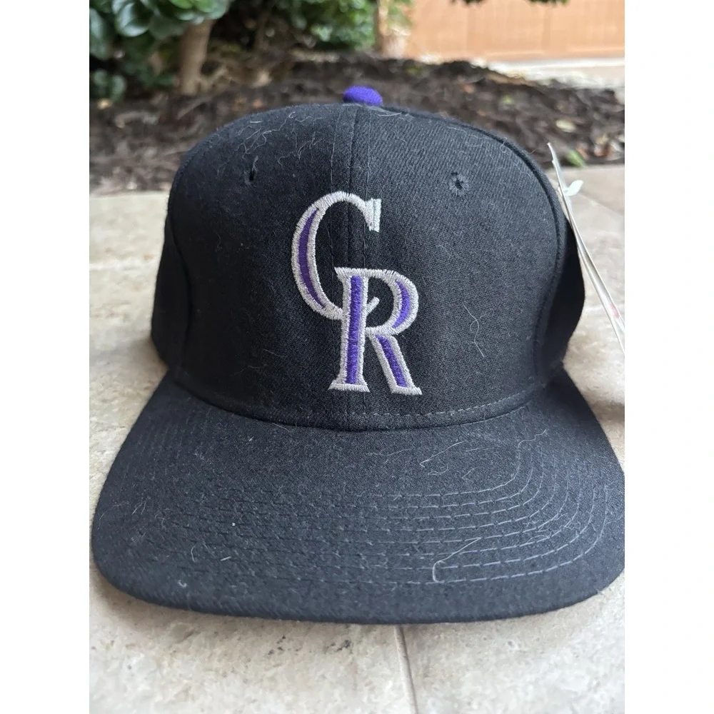 Vintage Colorado Rockies Fitted Hat Cap Sz 7 3/8 Sports Specialties 90s⭐️NWT New